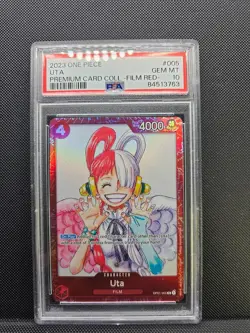 Uta (Premium Card Collection -ONE PIECE FILM RED Edition-) OP01-005 PSA 10 - Image 1