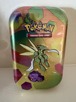 Pokemon Scarlet & Violet 151 Mini Tin Scyther Weezing Trading Card Game 2023 - Image 1