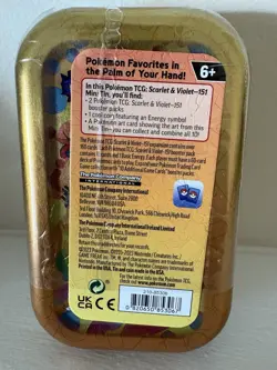 Pokemon Scarlet & Violet 151 Mini Tin Scyther Weezing Trading Card Game 2023 - Image 2
