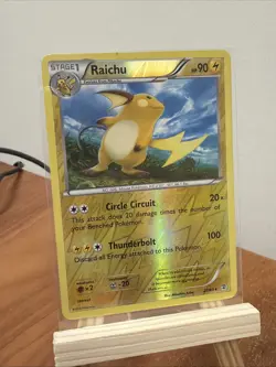 Pokemon TCG Raichu Reverse Holo Rare Card 27/83 2016 - Image 1