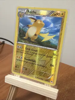 Pokemon TCG Raichu Reverse Holo Rare Card 27/83 2016 - Image 4