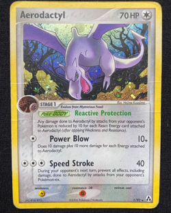 Pokemon TCG Aerodactyl Holo Rare Card 1/92 EX Legend Maker (HP) - Image 1