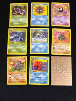 Complete Pokemon Unlimited Fossil Uncommon and Common 32 Card Set 31-62 NM/NM+/M - Image 3
