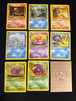 Complete Pokemon Unlimited Fossil Uncommon and Common 32 Card Set 31-62 NM/NM+/M - Image 5