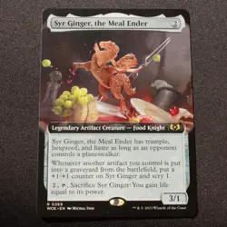 Syr Ginger the Meal Ender Extended Art 369 MTG Wilds of Eldraine (WOE) Rare NM - Image 1