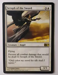 Seraph of the Sword MTG, Magic 2014, Rare, Regular, LP - Image 1