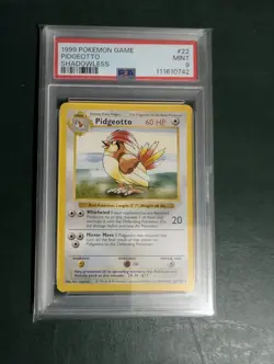 1999 Pokemon Base Set - PSA 9 - Pidgeotto Shadowless #22 - Image 2
