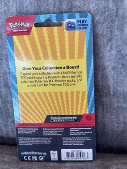 Pawmot Booster With Pawmot Holo, Metallic Coin, 2 Pokemon TCG Booster Packs -NEW - Image 2