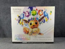 Prismatic Evolutions Pokemon TCG Pokemon Center Elite Trainer Box ETB Small Tear - Image 1