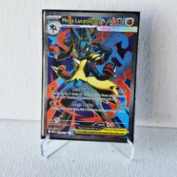 MEGA LUCARIO EX 160/132 ULTRA RARE POKEMON TCG MEGA EVOLUTION NM/M - Image 1