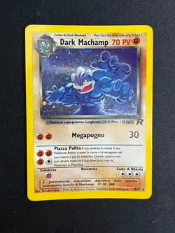 Pokemon Dark Machamp 10/82 Team Rocket Rara Holo Unlimited Wizards ITA Vintage - Image 1