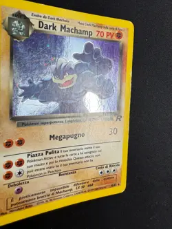 Pokemon Dark Machamp 10/82 Team Rocket Rara Holo Unlimited Wizards ITA Vintage - Image 3
