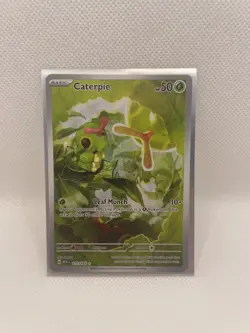 Pokemon TCG Caterpie 172/165 Illustration Rare – Scarlet & Violet 151 Set – NM - Image 1