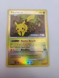Pokemon Pikachu 94/123 Diamond and Pearl Burger King Stamped Reverse Holo - Image 1