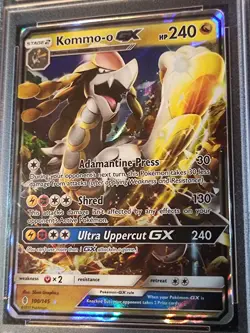 Kommo-o GX Holo Foil #100/145 - 2017 Pokemon Sun & Moon Guardians Rising PSA 10 - Image 4