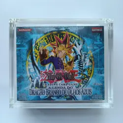 Yugioh 1st Edition Legend of Blue Eyes White Dragon Booster Box Portuguese - Image 1