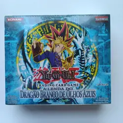 Yugioh 1st Edition Legend of Blue Eyes White Dragon Booster Box Portuguese - Image 2