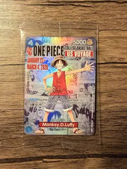 One Piece Monkey.D.Luffy [College Basketball Card] - Image 1
