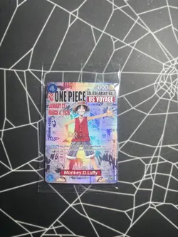 Monkey.D.Luffy (055) (College Basketball US Voyage) SEALED One Piece Promo - Image 1