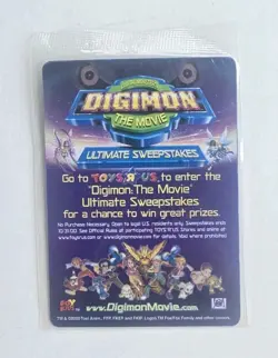 Digimon The Movie Ultimate Sweepstakes Promo Cards Toys R Us 2000 Sealed Lot 5 - Image 3