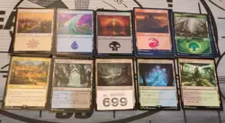 Mtg Foil Basic Lands Bundle. Magic The Gathering Lot Mana Starter (699) - Image 1