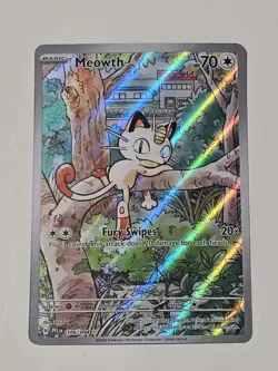 🟠 Meowth 106/094 - Phantasmal Flames Illustration Rare - Pokemon Card TCG NM 🟠 - Image 1