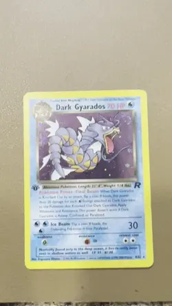 Pokemon Dark Gyarados TCG 8/82 Double Holo Swirl Pre-Release Promo First Edition - Image 2