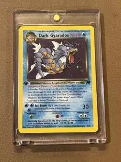 Pokemon Dark Gyarados TCG 8/82 Double Holo Swirl Pre-Release Promo First Edition - Image 3