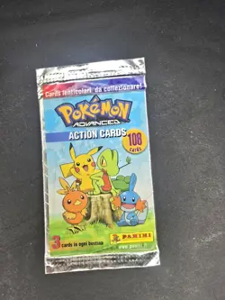Vintage Pokemon 2004 Panini Action Advanced Sealed Booster Pack Lenticular Rare - Image 2