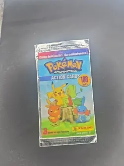 Vintage Pokemon 2004 Panini Action Advanced Sealed Booster Pack Lenticular Rare - Image 3