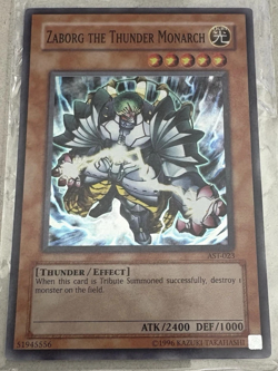 Yu-Gi-Oh! Zaborg the Thunder Monarch AST-023 Super Rare LP Unlimited - Image 1