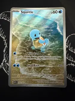 Squirtle 170/165 SV 151 Holo Illustration Rare IR Ultra Pokemon Card NM - Image 1