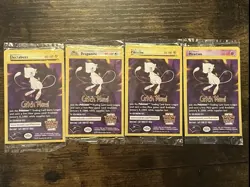 Pokemon The First Movie Full Set Promo Card Sealed 1999 WB Gold Stamp Catch Mew - Image 1