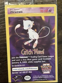 Pokemon The First Movie Full Set Promo Card Sealed 1999 WB Gold Stamp Catch Mew - Image 3