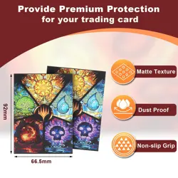 MTG Card Sleeves 100CT,Standard Size Sturdy Colorful Patterns - Image 3