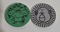 Pokemon TCG Coins - Pokemon Trading Card Game 1995 2x Coins - Image 1