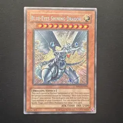 Yu-Gi-Oh! TCG Blue-Eyes Shining Dragon Secret Rare Card RP02-EN096 - Image 1