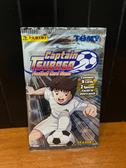 BUSTINA CAPTAIN TSUBASA FOOTBALL CARD GAME NUOVO SIGILLATO PANINI - Image 1