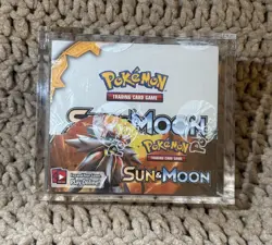 Pokemon TCG - Sun & Moon - Base Set Booster Box - Sealed with Acrylic Case 🔥 - Image 1