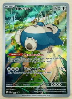 Snorlax SVP 051 Pokemon TCG Scarlet & Violet 151 ETB Black Star Promo NM - Image 1