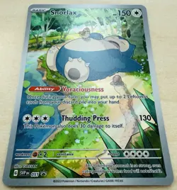 Snorlax SVP 051 Pokemon TCG Scarlet & Violet 151 ETB Black Star Promo NM - Image 2
