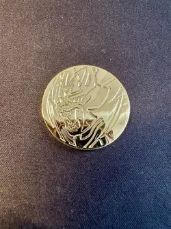 Zamazenta Metal Coin UPC Official Pokemon Merchandise Authentic Nintendo - Nm - Image 1