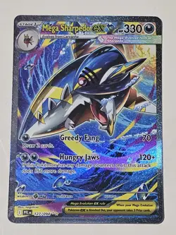 Pokemon Mega Sharpedo ex 127/094 SIR Ultra Rare Phantasmal Flames MINT - Image 1