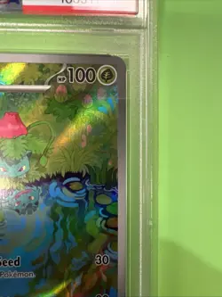 2023 Pokemon 151 Ivysaur Illustration Rare 167/165 English PSA 8 NM-MT - Image 3