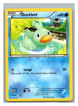 XY Trainer Kit: Pikachu Libre & Suicune #7/30 Ducklett - Pokemon Card - Image 1