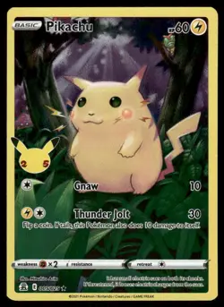 Pokemon Cards Pikachu 005/025 Celebrations Holo Rare NM - Image 1