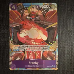 One Piece Franky OP09-072 Holo Blocker On Play 5000 Power Card - Image 1