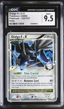 CGC 9.5 MINT+ Dialga G LV.X 2009 Platinum 122/127 Holo Pokemon Card - Image 1