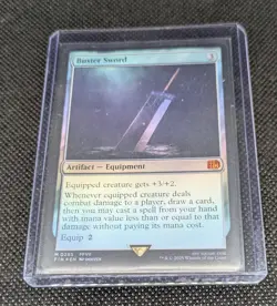Magic: The Gathering - Final Fantasy - Buster Sword Foil Mythic Rare 255 - Image 3