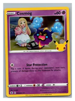Celebrations #013/025 Cosmog Pokemon Holo - Image 1